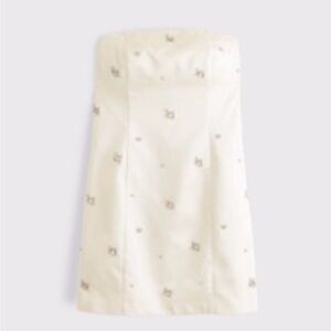 Abercrombie & Fitch Cream Strapless Dress